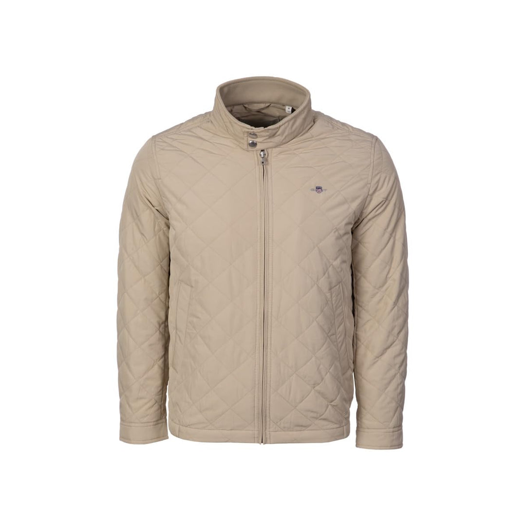 GANT Herren Quilted Windjacke, Evening Blue S OAT BEIGE, S OAT BEIGE