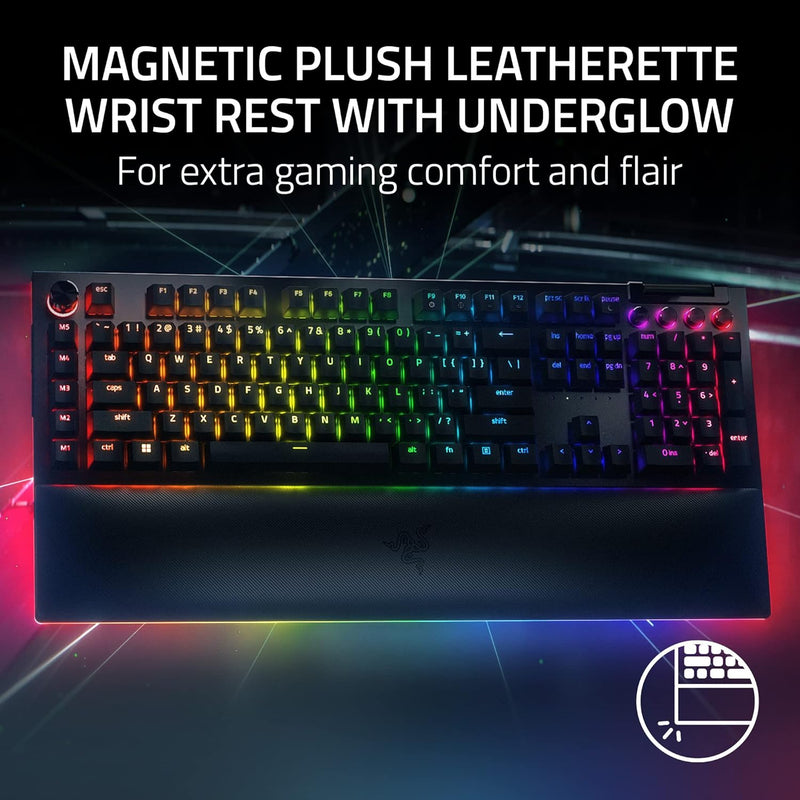 Razer BlackWidow V4 Pro - Mechanisch Gaming Toetsenbord - Yellow Switch - QWERTY - Zwart (RZ03-04680