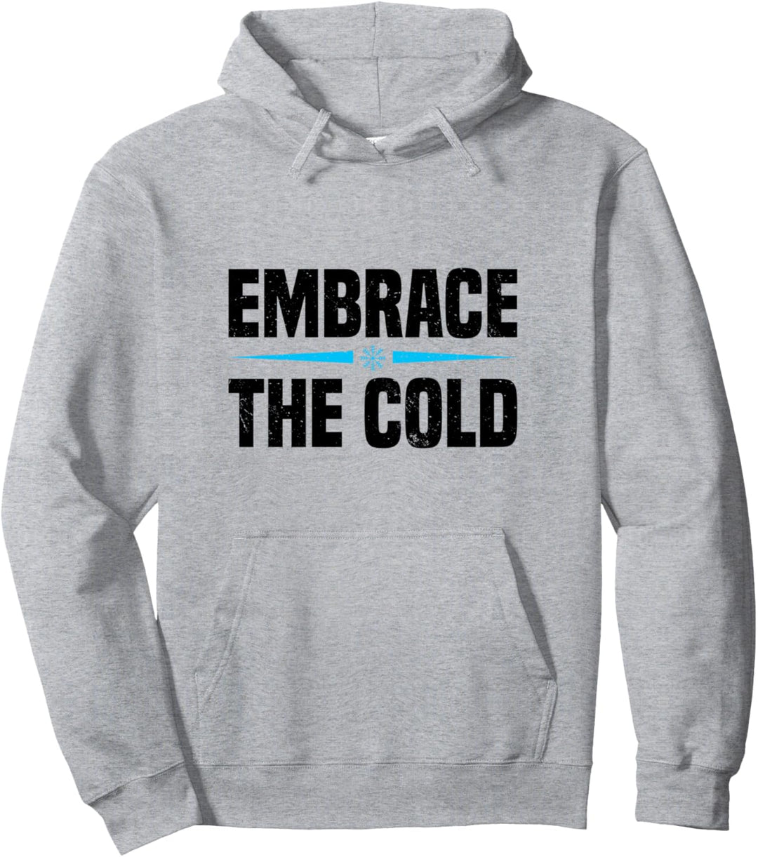 Eisbaden Eiswasser Eisschwimmen Kaltduschen Kalt Lustig Pullover Hoodie