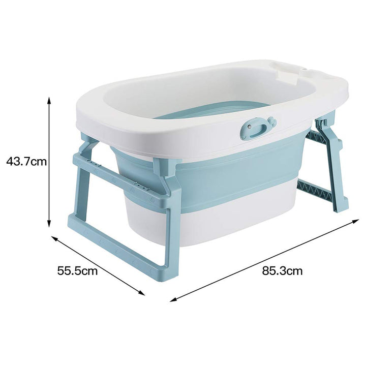 Supfine Babybadewanne, faltbar, faltbar, mit Badewannenkissen, für Mädchen oder Jungen, von Geburt b