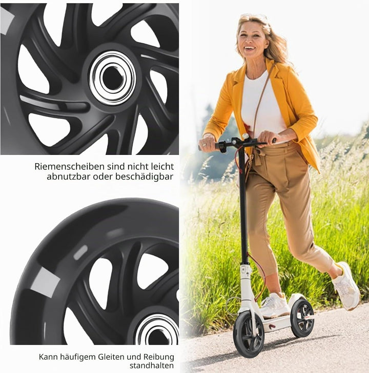 2 Stück Leuchtende Stunt Scooter Räder 100mm, Scooter Rollen LED-Lichtrollen mit ABEC-9 Lager, Hell