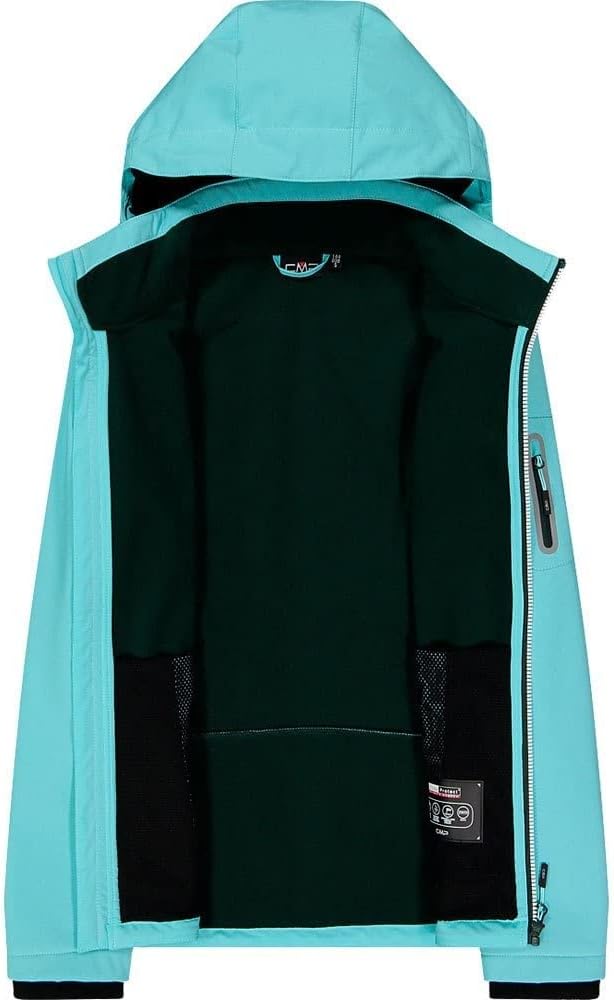 CMP Damen Windproof And Waterproof Softshell Jacket Wp 7.000 Jacke 38 Acqua, 38 Acqua