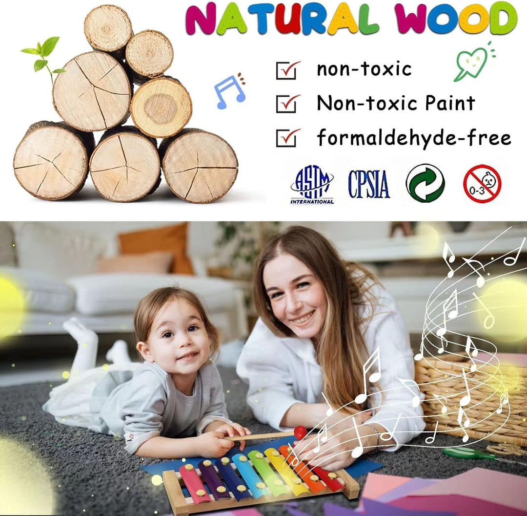 Kinder Musikinstrumente Holz Kleinkind Percussion Spielzeug Set