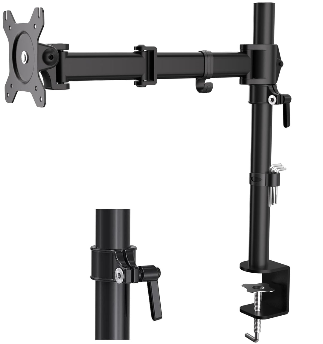 HFTEK Monitor TV Tisch-Halterung Halter Mounts für Bildschirme von 13 bis 34 Zoll – VESA 75/100 (HF2