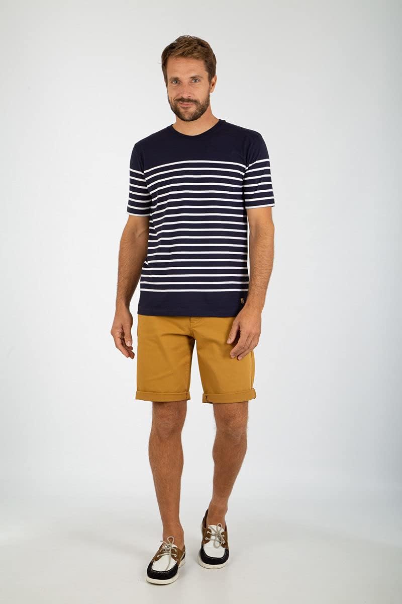 Armor Lux Herren Marinière Etel Héritage Homme T-Shirt S Mehrfarbig (600 Navire/Blanc 600), S Mehrfa