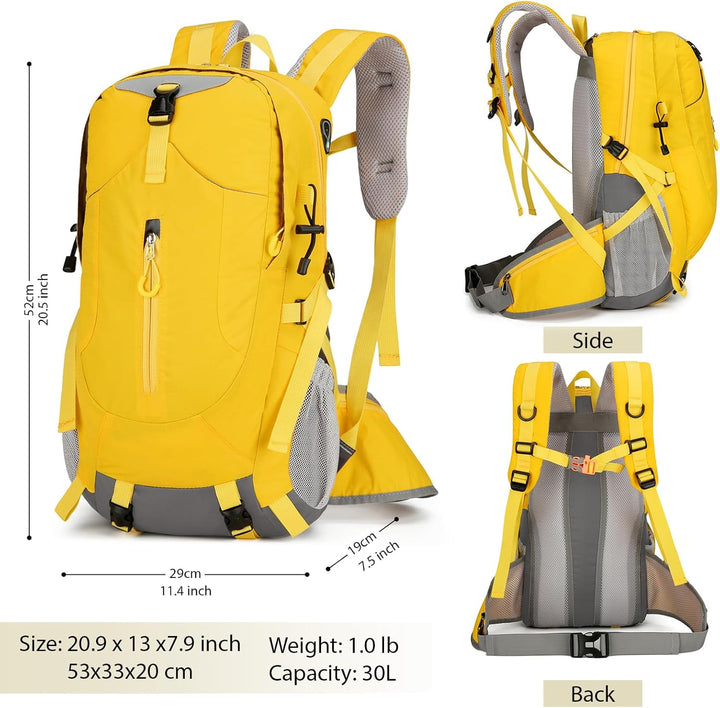 AONETIGER 30L Wanderrucksack Herren Damen Leicht Trekkingrucksack Wasserdicht Reiserucksack mit Rege
