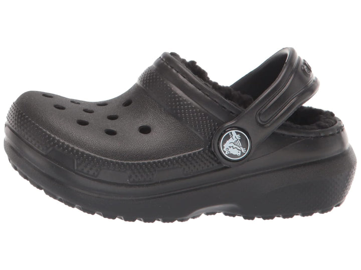 Crocs Unisex Kinder Classic Lined Clog K 29/30 EU Schwarz, 29/30 EU Schwarz