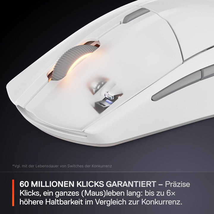 SteelSeries Rival 3 Wireless Gen 2 Gaming-Maus – 2,4GHz und Bluetooth – 18.000DPI TrueMove Air-Optik
