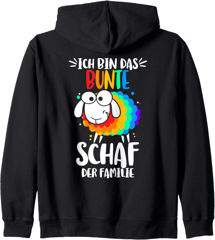 Ich bin das bunte Schaf der Familie Gay Regenbogen Kapuzenjacke