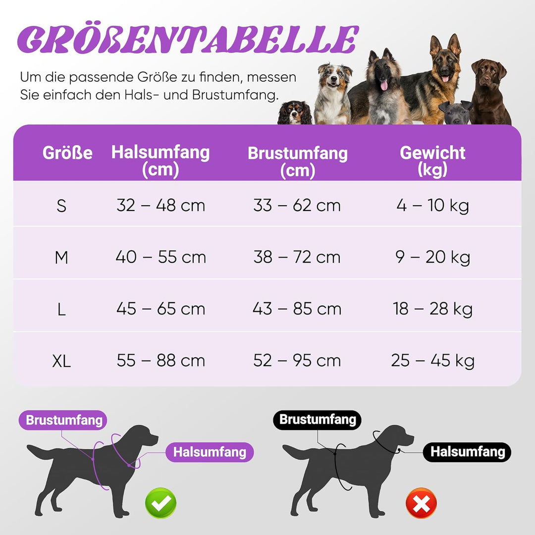 Funfox Hundegeschirr Kleine Hunde, Anti Zug Brustgeschirr Verstellbares Welpengeschirr, Antiziehgesc