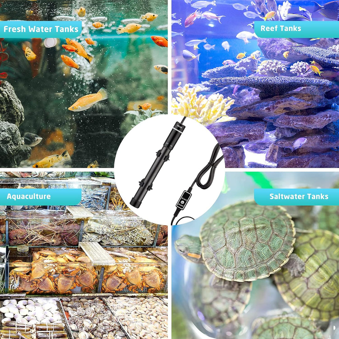 Inkbird Aquarium Heizung 100W, INKBIRDPLUS Heizstab IP68 Regelheizer für Süsswasser Fischtanks