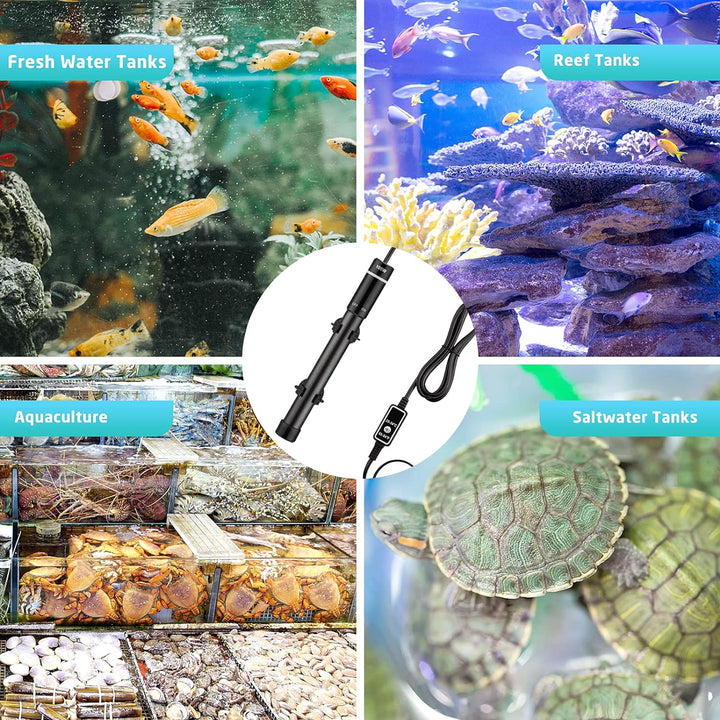 Inkbird Aquarium Heizung 100W, INKBIRDPLUS Heizstab IP68 Regelheizer für Süsswasser Fischtanks
