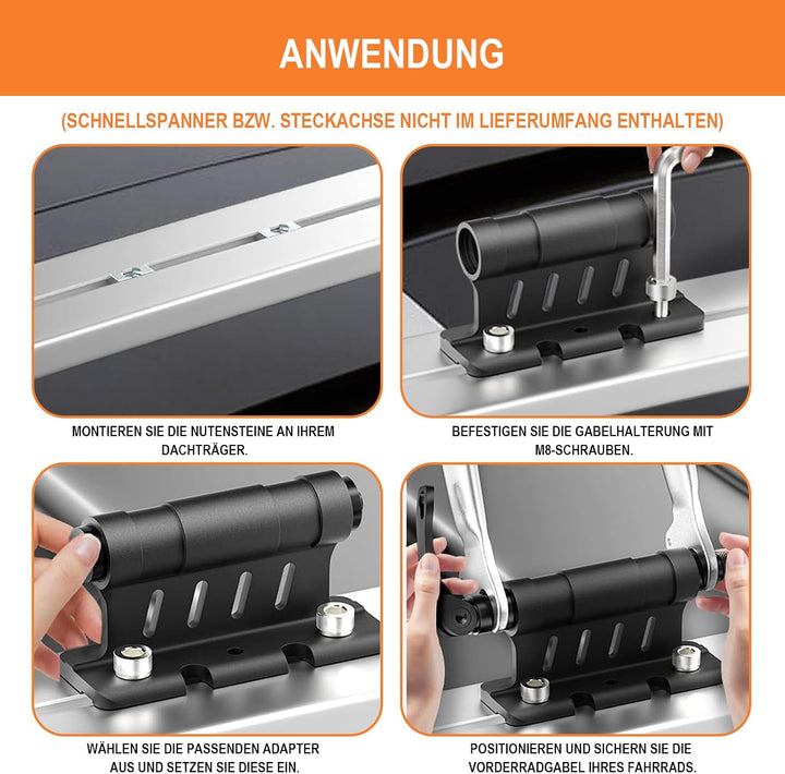 Fahrradgabelhalterung, Dachträger Gabelhalterung, Auto Dachträger Halterung