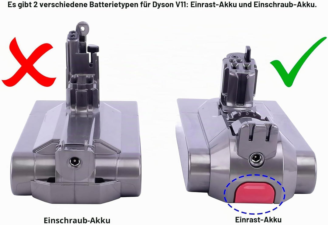 PowerSmart 3600mAh Akku für Dyson V11 Serien 355983, 970343-06