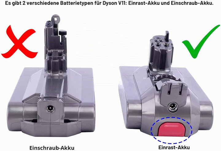 PowerSmart 3600mAh Akku für Dyson V11 Serien 355983, 970343-06