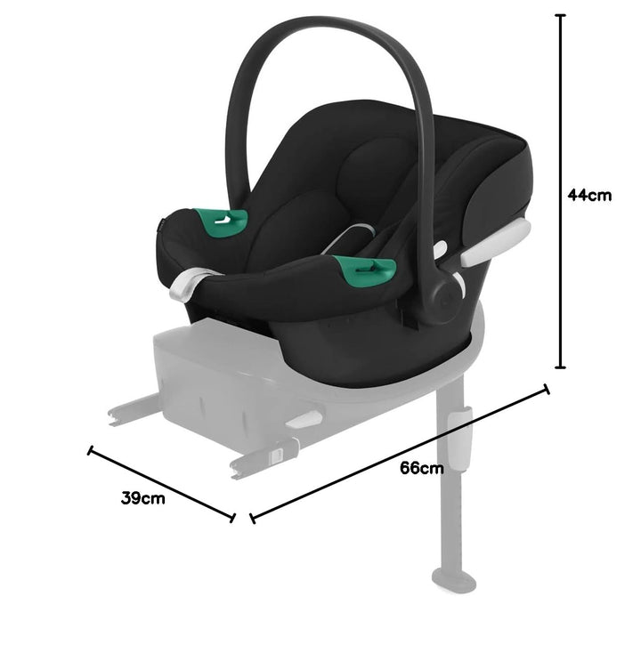 CYBEX Babyschale Aton B2 i-Size mit Base One, Ab Geburt bis ca. 24 Monate, Max. 13 kg, Inkl. ISOFIX-