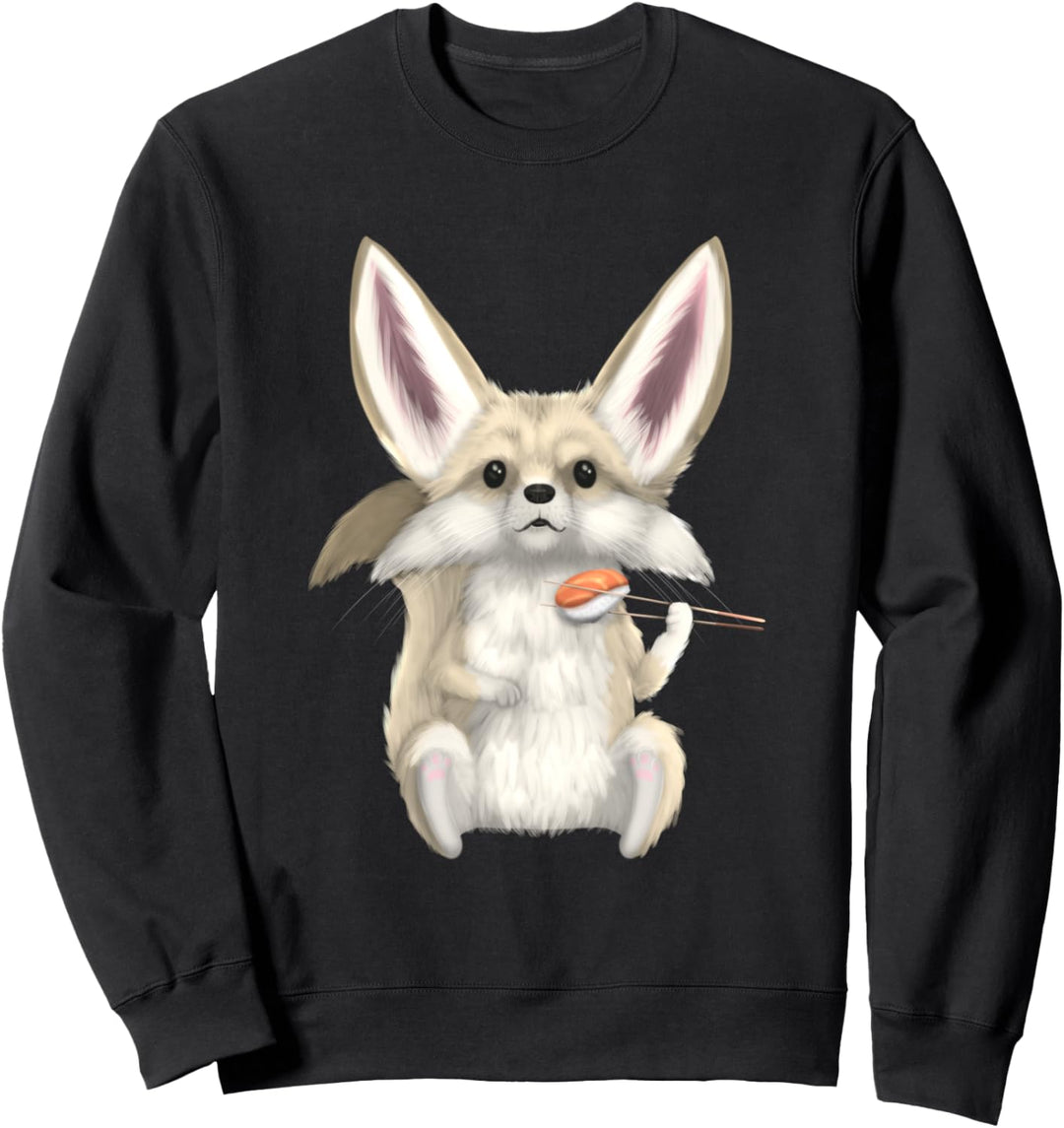 Fennec Fox Sushi Japanese Food Kawaii Sashimi Cute Sweatshirt