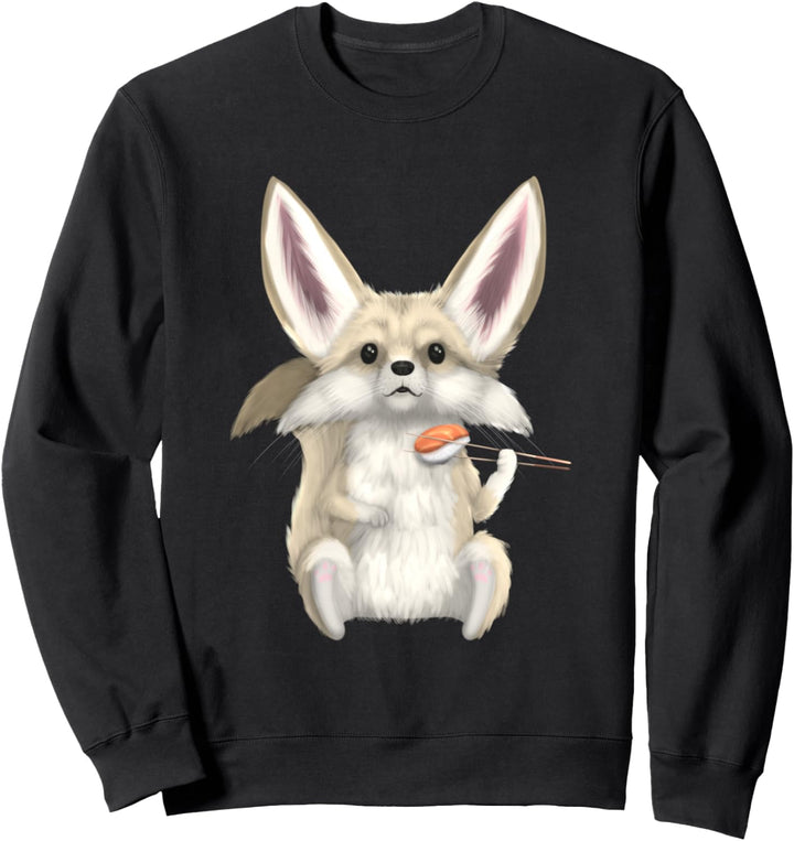 Fennec Fox Sushi Japanese Food Kawaii Sashimi Cute Sweatshirt