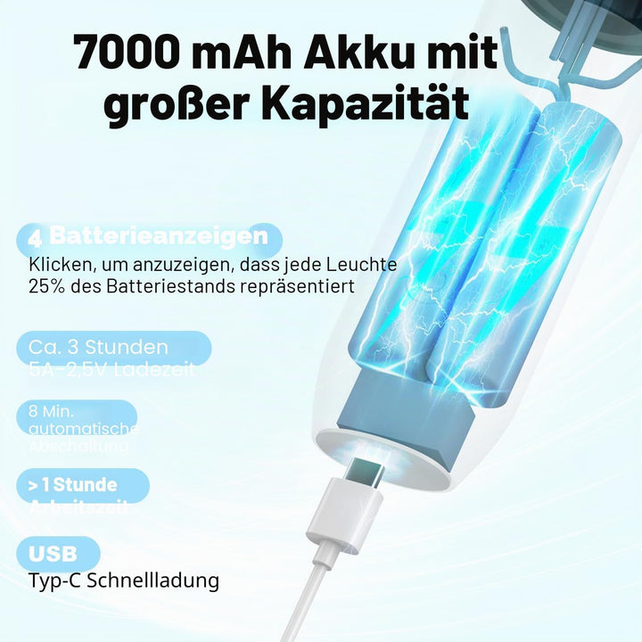 Dricar Kabellose Lockenstabbürste, Tragbare Reise Lockenstäbe Grosse Locken, 40mm Thermobürste Rundb