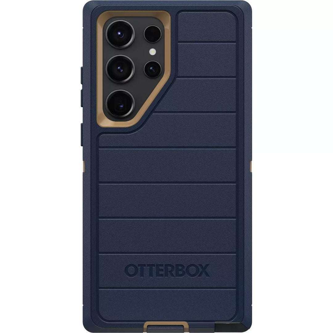 OtterBox Defender Series Schutzhülle für Galaxy S23 Ultra, blaue Wildlederschuhe, robust und langleb