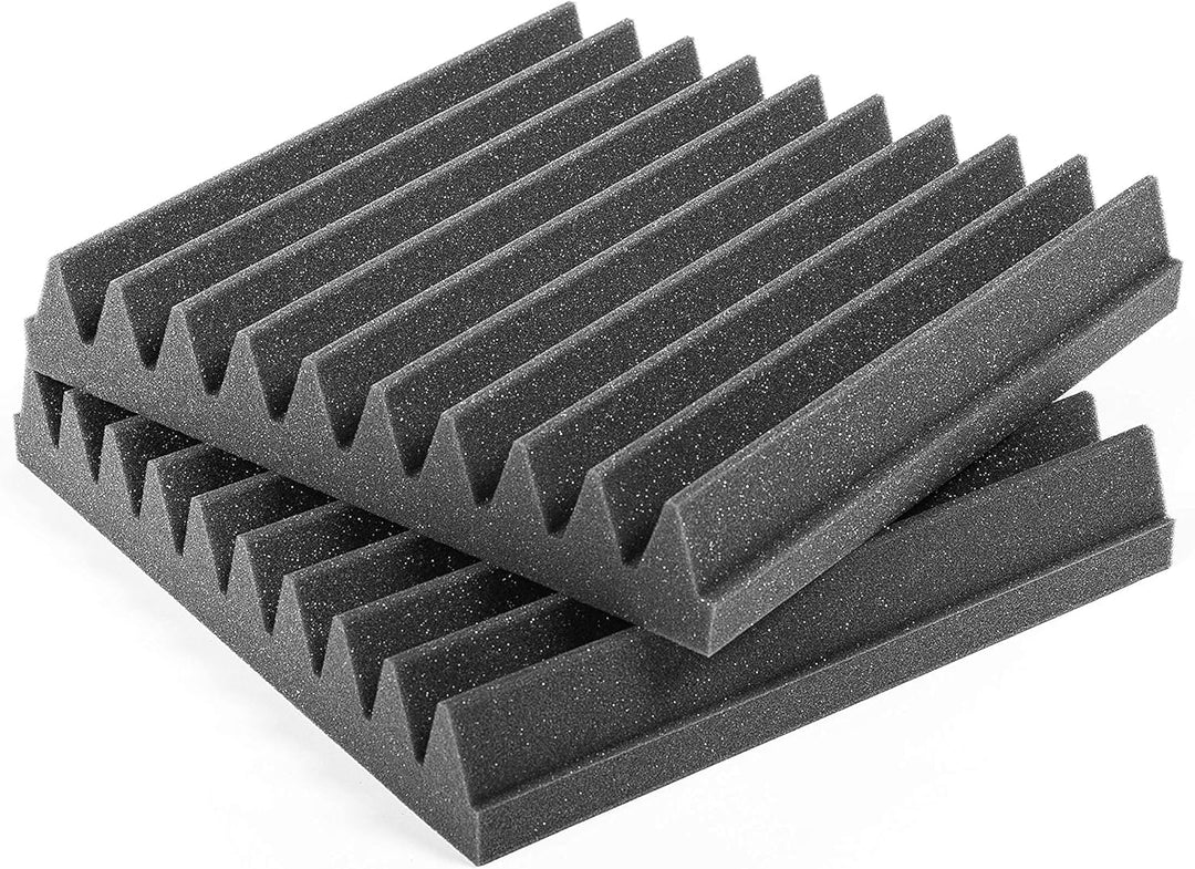 AcousPanel Akustikschaumstoff Schaumstoffplatten Acoustic Foam Schallabsorber Anthrazitgrau (30x30x4