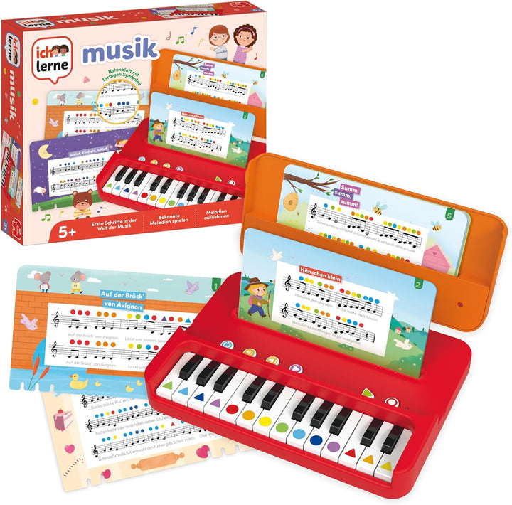 Jumbo Ich lerne Musik - Musik-Lernspiele für Kinder - Noten Lernen und Melodien aufnehmen - Inkl. 12