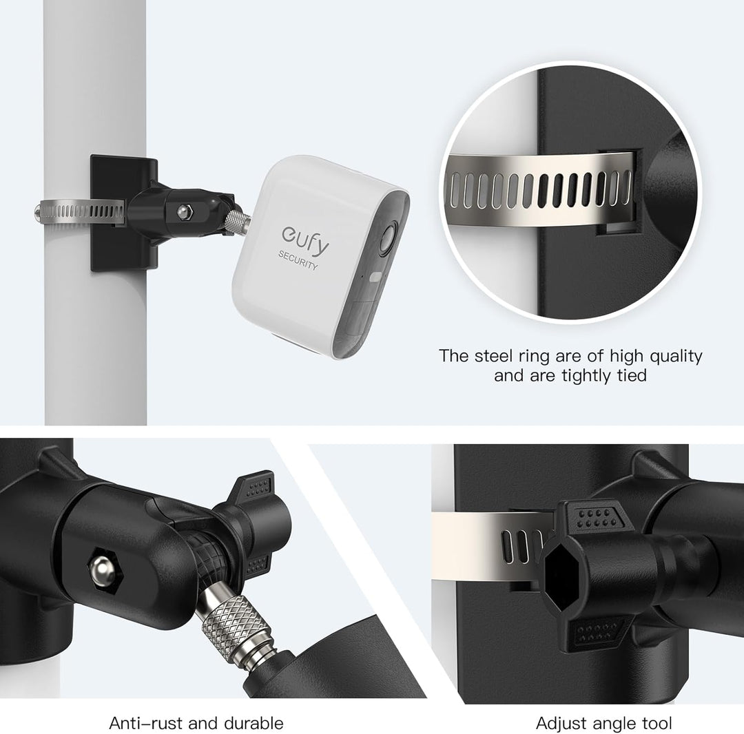 Universelle Masthalterung für Arlo Pro 4 Arlo Pro 3 Arlo Pro 2 eufyCam 2C/2C Pro/3/3C eufyCam 1 und