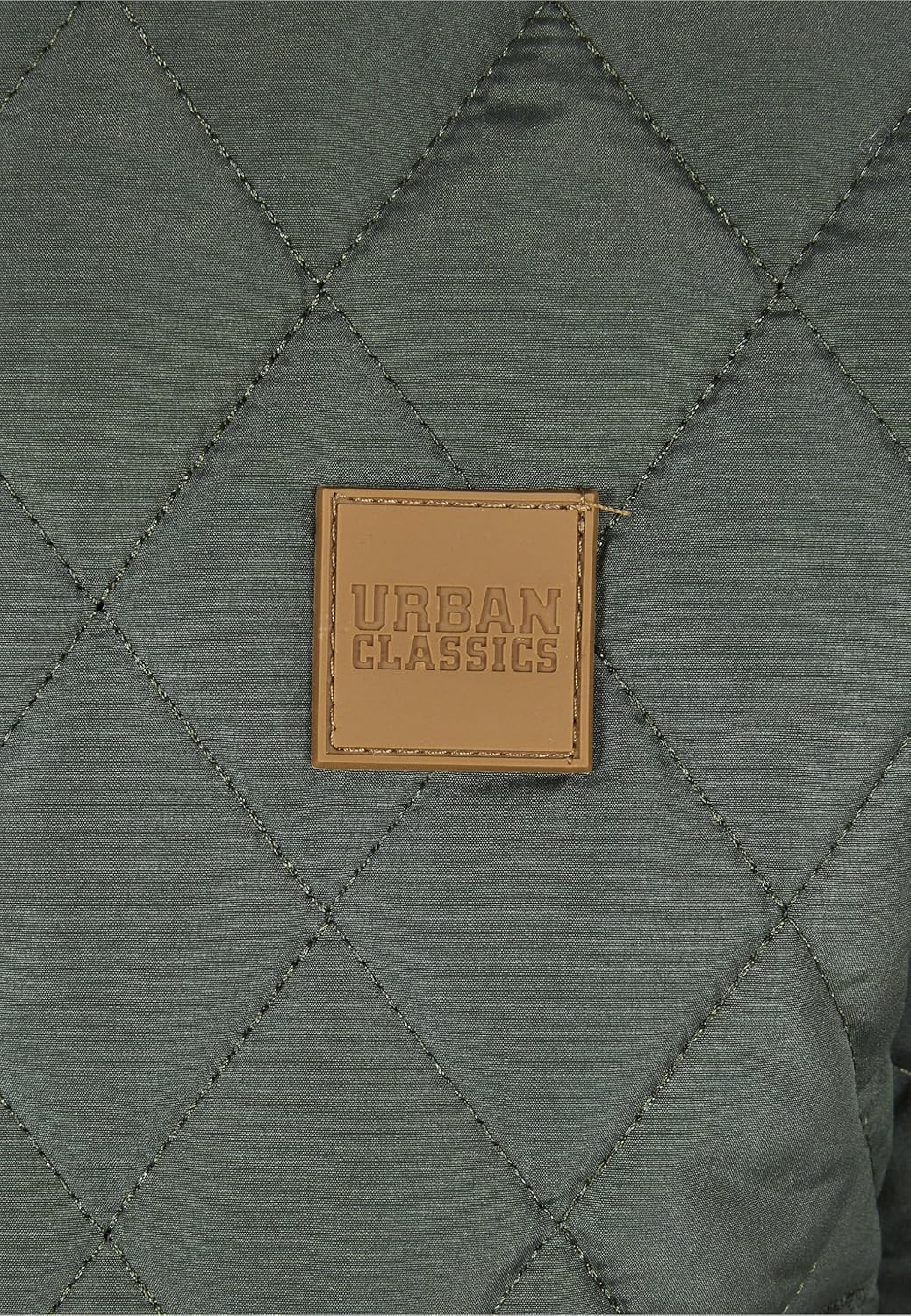 Urban Classics Herren Boys Diamond Quilt Nylon Jacket 122-128 olive, 122-128 olive
