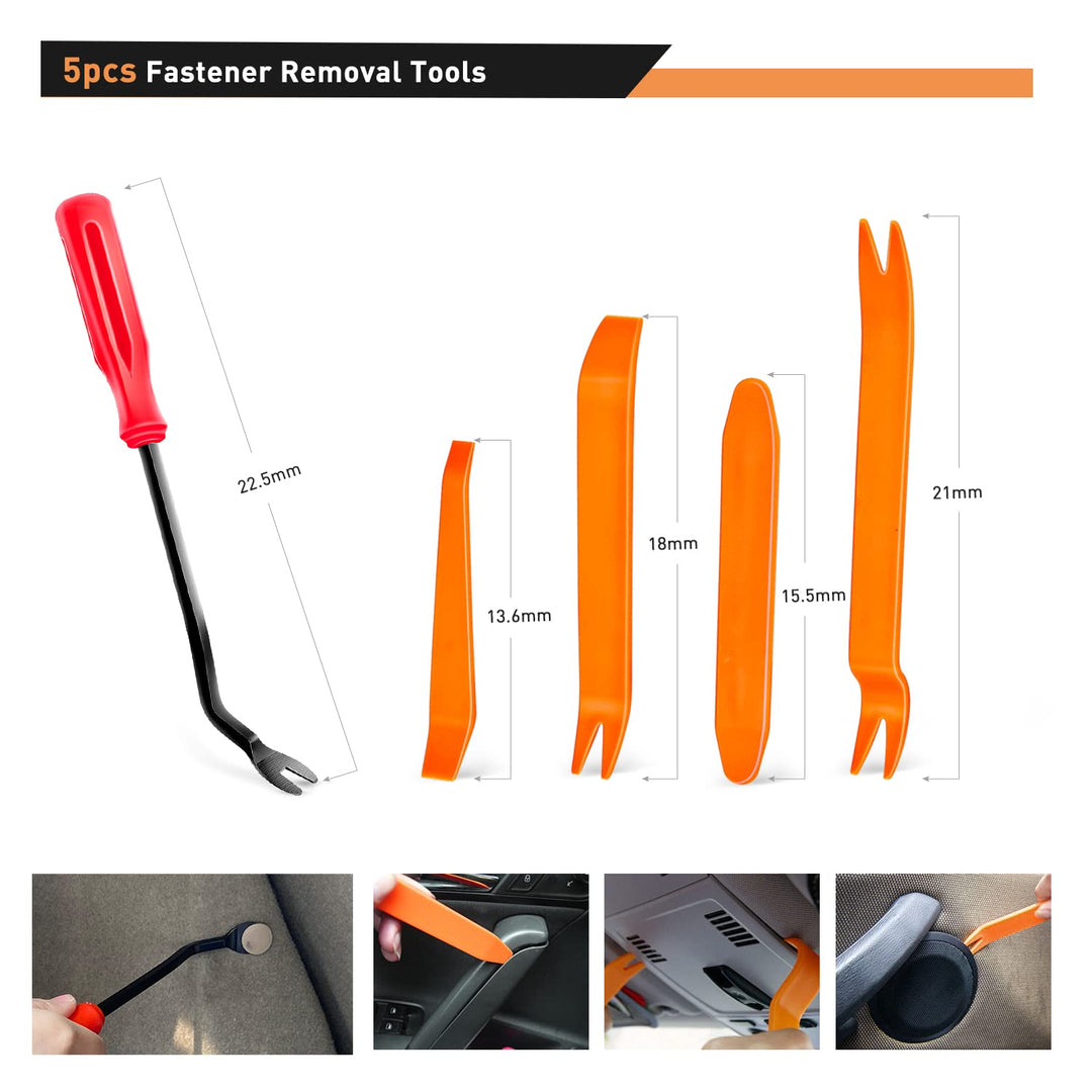 GOOACC 700 Stück Auto Push Retainer Clips Auto Fasteners Sortiment 30 Grössen Nylon Stossstange Fend