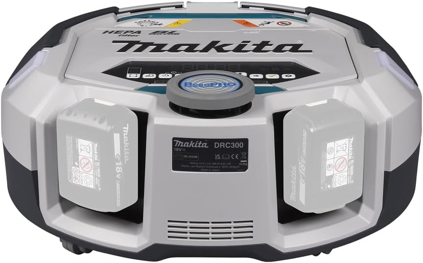 Makita DRC300Z Saugroboter 18V (ohne Akku und Ladegerät), Weiss/Schwarz
