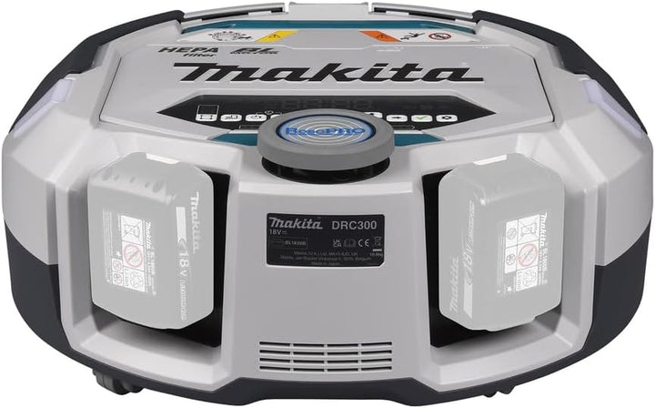 Makita DRC300Z Saugroboter 18V (ohne Akku und Ladegerät), Weiss/Schwarz