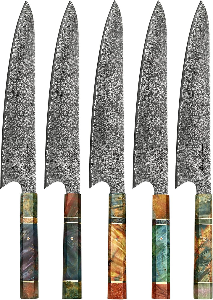 hajegato Gyuto Hajegato Einzigartiger einzigartiger Griff Professionelles 25,4 cm japanisches Kochme