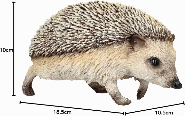 Figuren Shop GmbH Gartenfigur Igel auf Wanderschaft – Realistische HotAnt Igelfigur, 18,5 cm Länge,