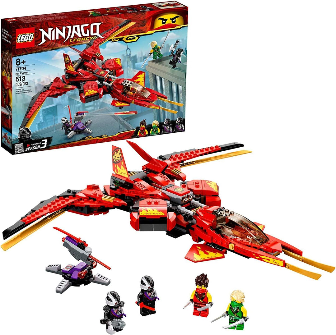 LEGO NINJAGO Legacy Kai Fighter 71704 Building Set for Kids Featuring Ninja Action Figures, New 2020