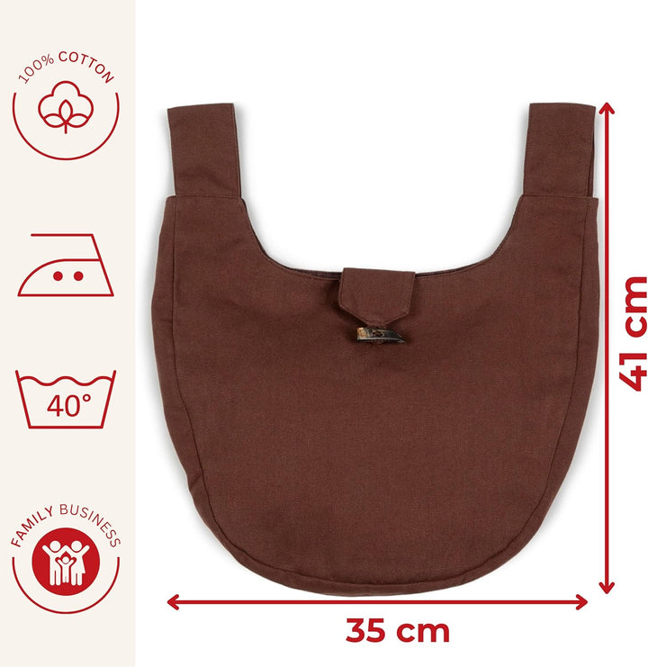 Mittelalter-Tasche Gürteltasche Baumwolle Modell: Egil Braun, Braun