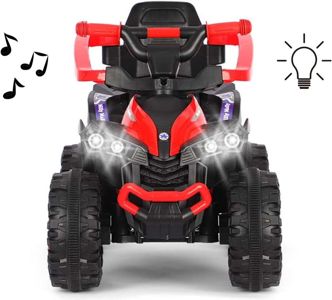 Milly Mally Wild Kinder Rutschauto mit Schubstange | 3-in-1 Offroad Quad Kinderfahrzeug für Kleinkin