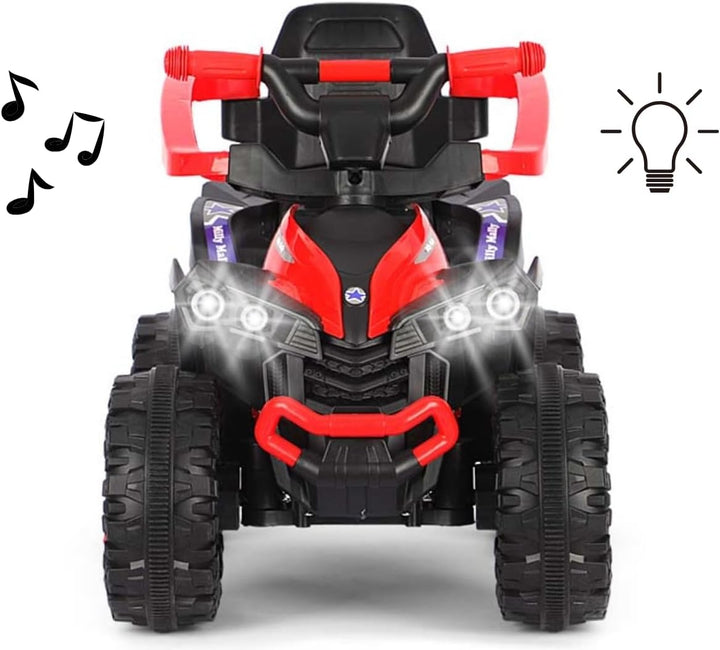 Milly Mally Wild Kinder Rutschauto mit Schubstange | 3-in-1 Offroad Quad Kinderfahrzeug für Kleinkin
