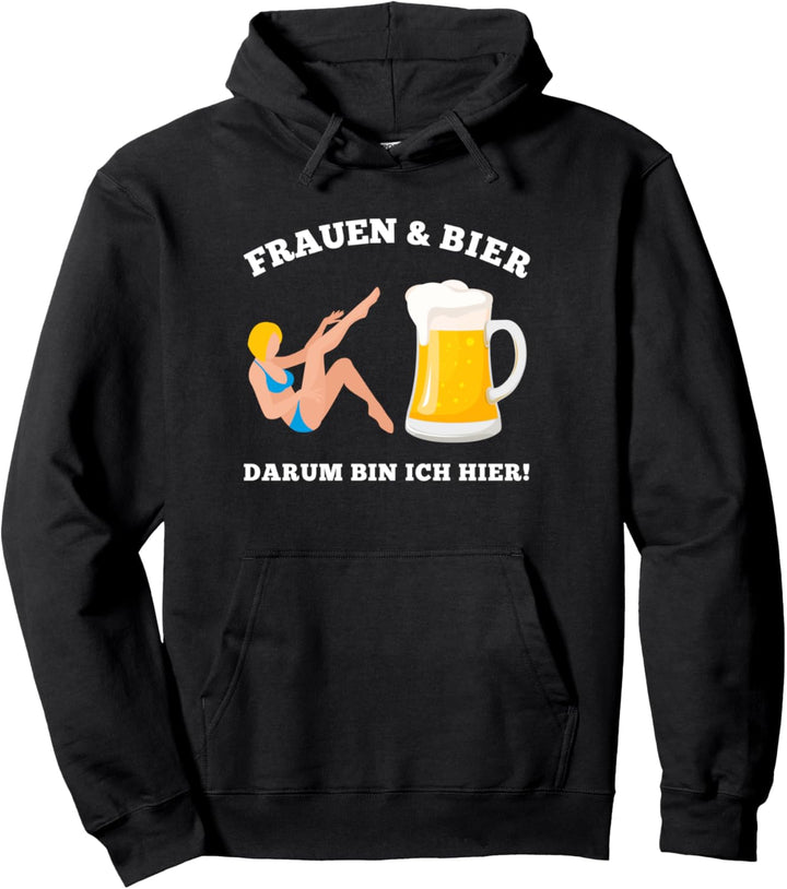 Frauen & Bier Geschenk Oktoberfest Mallorca JGA Party Urlaub Pullover Hoodie