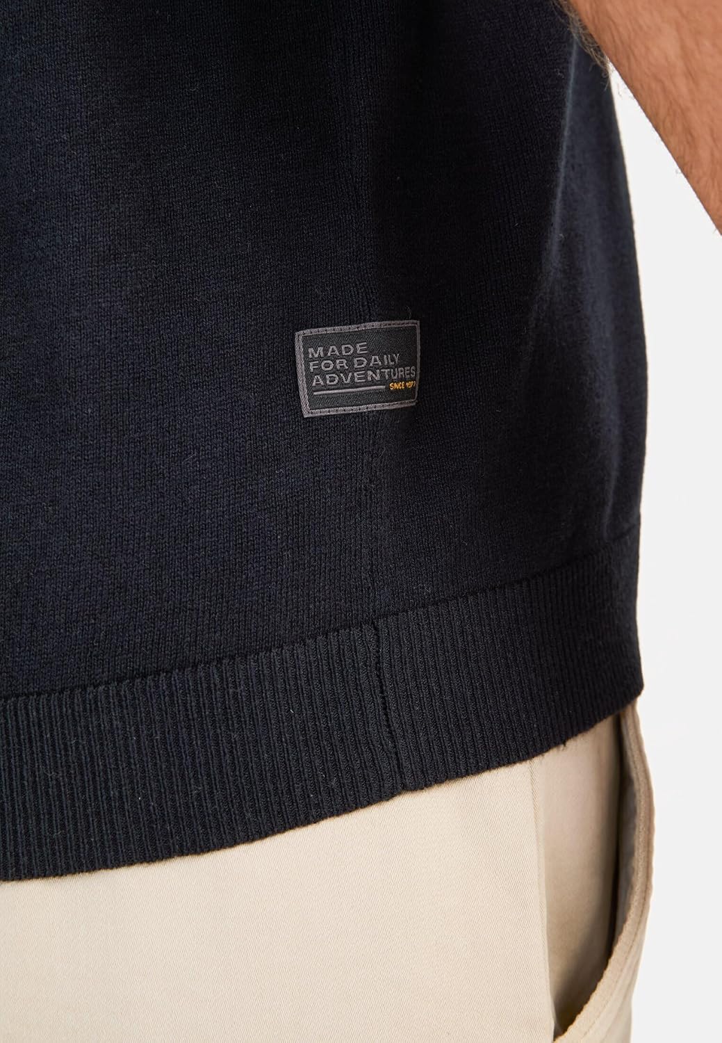 camel active Herren Piqué Poloshirt aus Reiner Baumwolle S Dunkelblau, S Dunkelblau