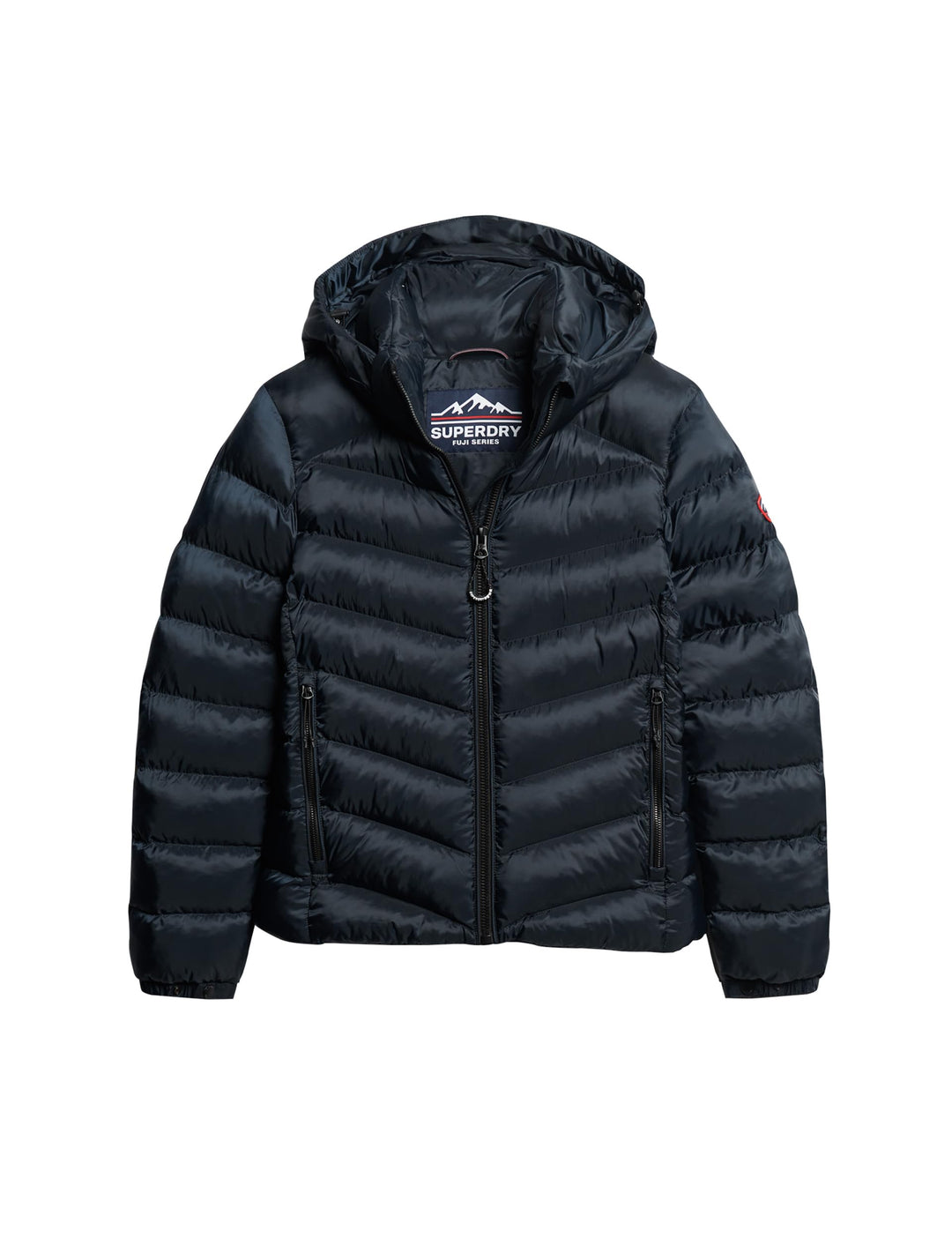 Superdry Damen Kapuzenjacke mit Fuji-polsterung Jacke 38 finster marineblau, 38 finster marineblau