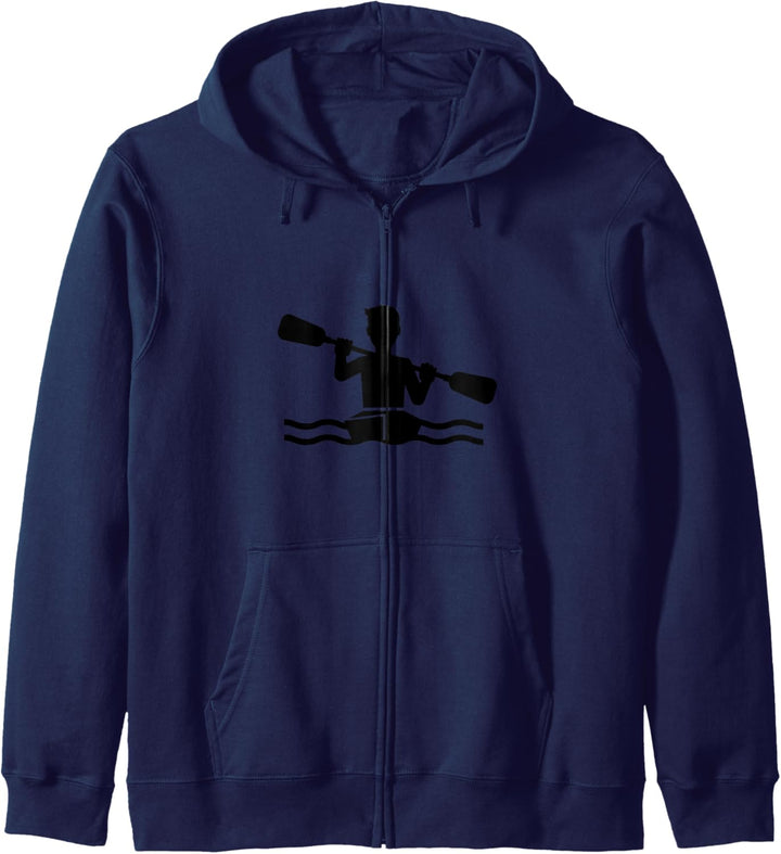 Grafisches Kajak Lustiges Wassersport Geschenk T Shirt Kapuzenjacke