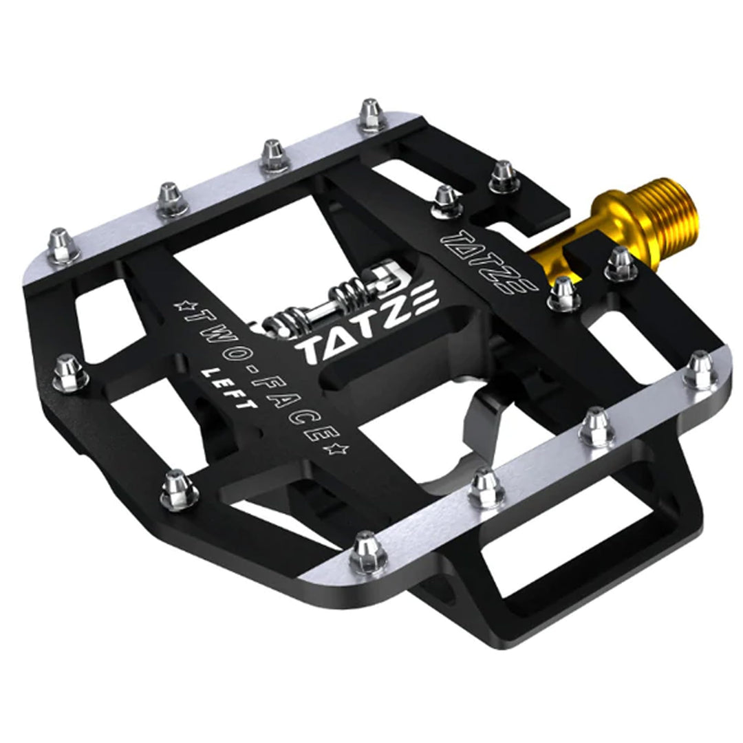 TATZE MTB TWO-FACE Plattform-/SPD-Pedale Titan