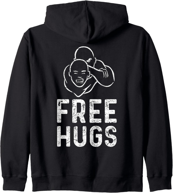 Free Hugs - Lustiges Brazilian Jiu-Jitsu BJJ Kapuzenjacke