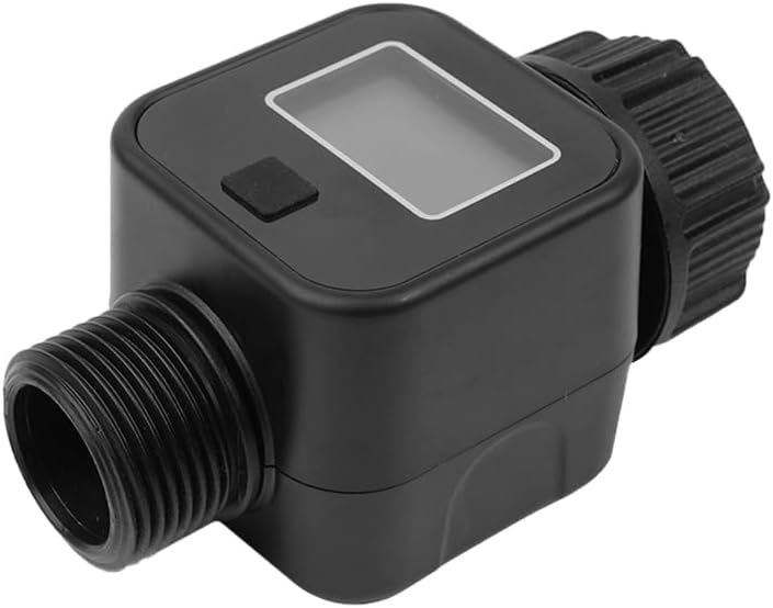Wasserzähler, Wasserzähler mit 3/4 Zoll Standardgewinde, geeignet für Gartenschlauch/Wohnmobil/Rasen