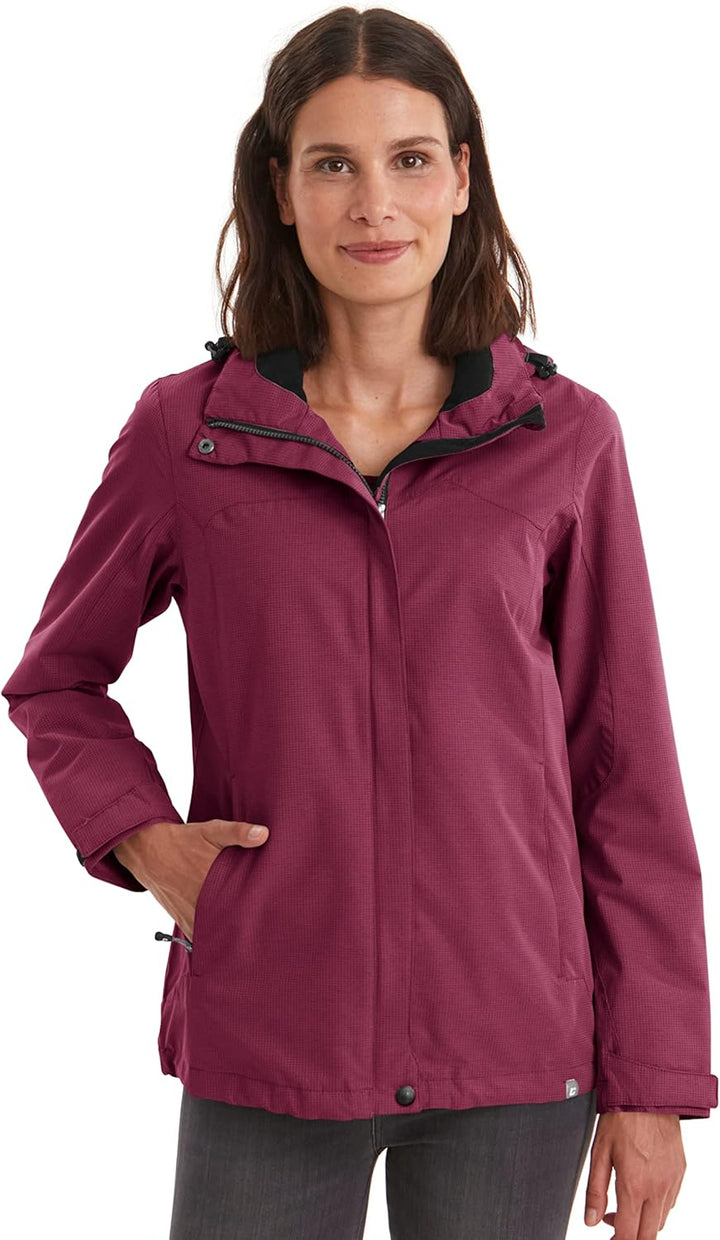 Killtec Damen Inkele Funktionsjacke Mit Abzippbarer Kapuze 42 dunkelrose, 42 dunkelrose