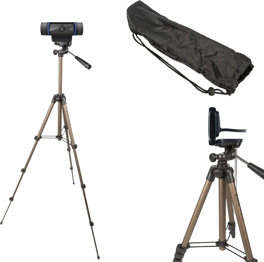 TronicXL 1,05m Tripod 19W Stativ für Webcam kompatibel mit Logitech C920 Brio 4K C925e C922x C922 C9