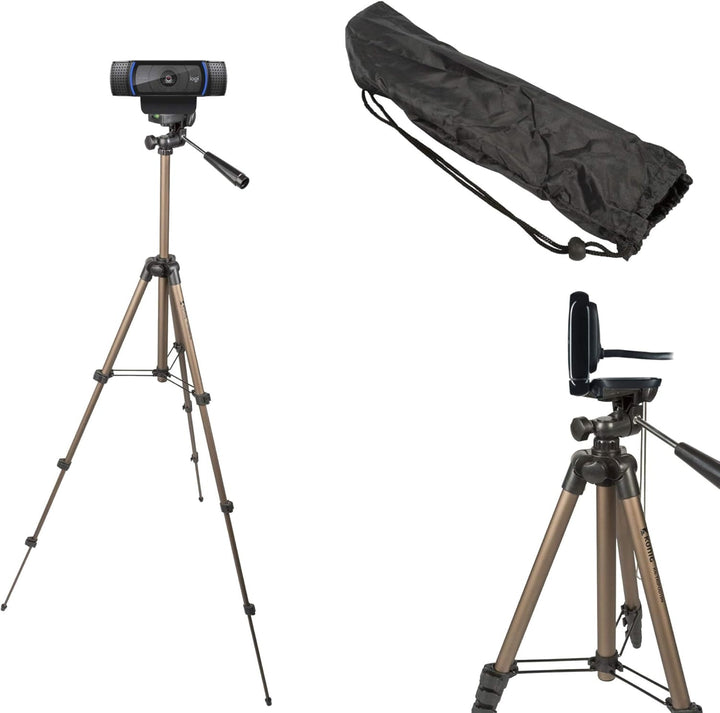 TronicXL 1,05m Tripod 19W Stativ für Webcam kompatibel mit Logitech C920 Brio 4K C925e C922x C922 C9