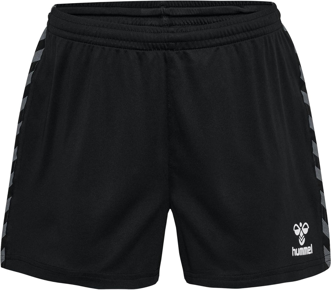 hummel Damen Shorts Hmlauthentic Pl Shorts Woman XXL Schwarz, XXL Schwarz