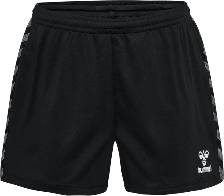 hummel Damen Shorts Hmlauthentic Pl Shorts Woman XXL Schwarz, XXL Schwarz