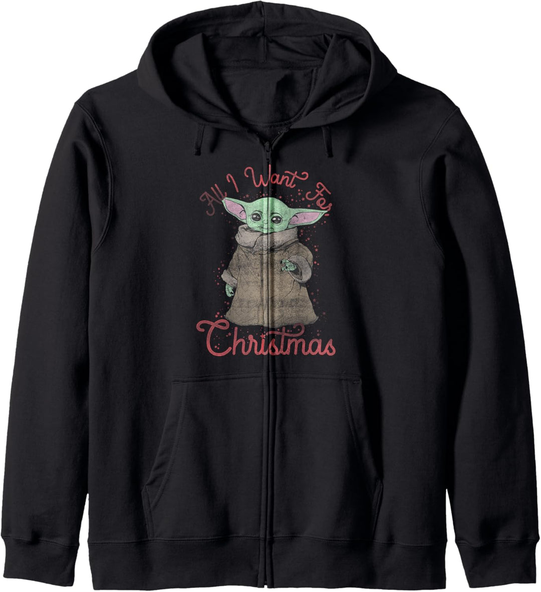 Star Wars Mandalorian The Child All I Want For Christmas Kapuzenjacke